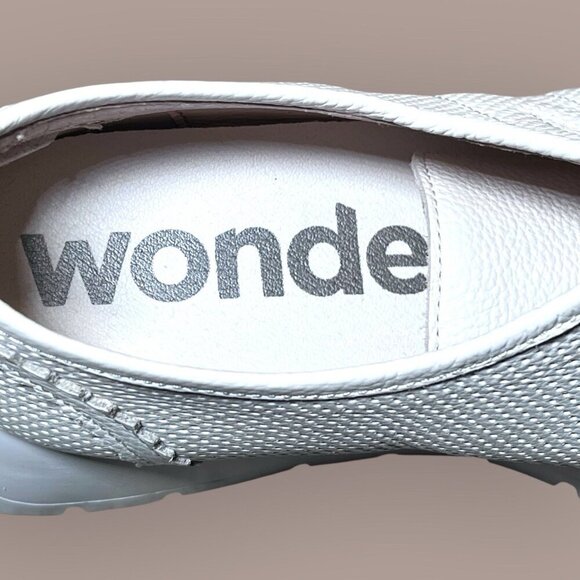 Wonders Wild Off Sneakers For Woman Platforms White Leather A-2424 Sz 9.5/40 - Picture 8 of 15